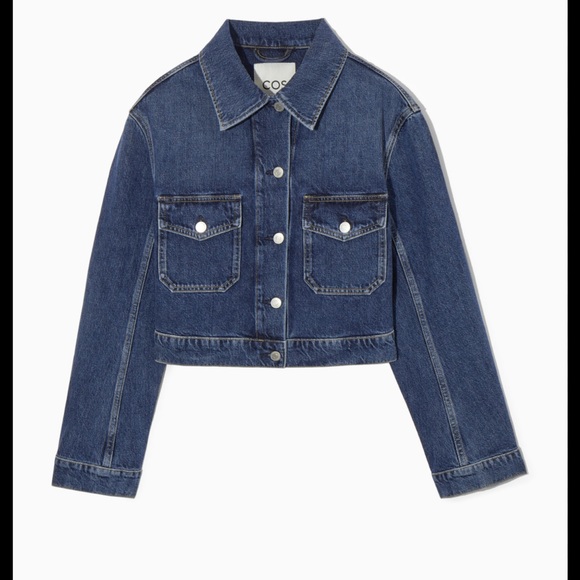 COS Jackets & Blazers - COS Cropped Dark Denim Jacket